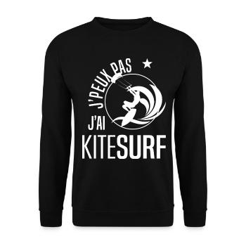 kitesurf - Sweat-shirt Unisexe - noir - Devant - Alina (178cm) & Michal (187cm)