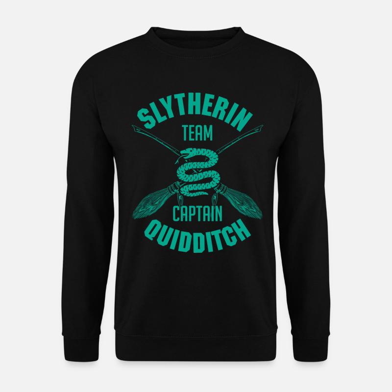 Harry Potter Emblème Serpentard Quidditch - Sweat-shirt Unisexe - noir