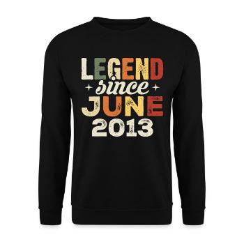 Juin 2013 Cadeau d’anniversaire Juin 2013 Juin 2013 - Sweat-shirt Unisexe - noir - Devant - Alina (178cm) & Michal (187cm)