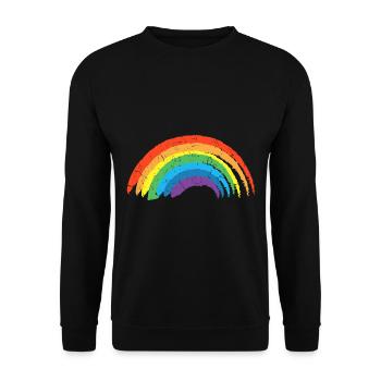 Drôle gay Pride Lesbian Pride Ok To Be Gay - Sweat-shirt Unisexe - noir - Devant - Alina (178cm) & Michal (187cm)