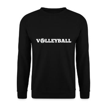 Volley-ball de volley-ball motif - Sweat-shirt Unisexe - noir - Devant - Alina (178cm) & Michal (187cm)