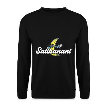 Salibonani Sali Bonani tambour drôle - Sweat-shirt Unisexe - noir - Devant - Alina (178cm) & Michal (187cm)