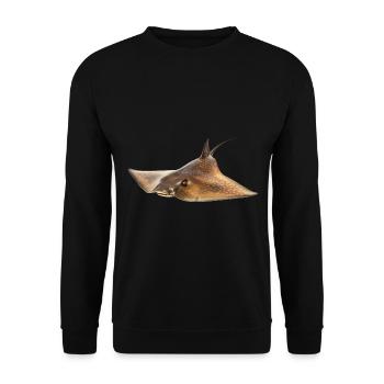 Stachelrochen - Unisex Pullover - Schwarz - Vorne - Alina (178cm) & Michal (187cm)