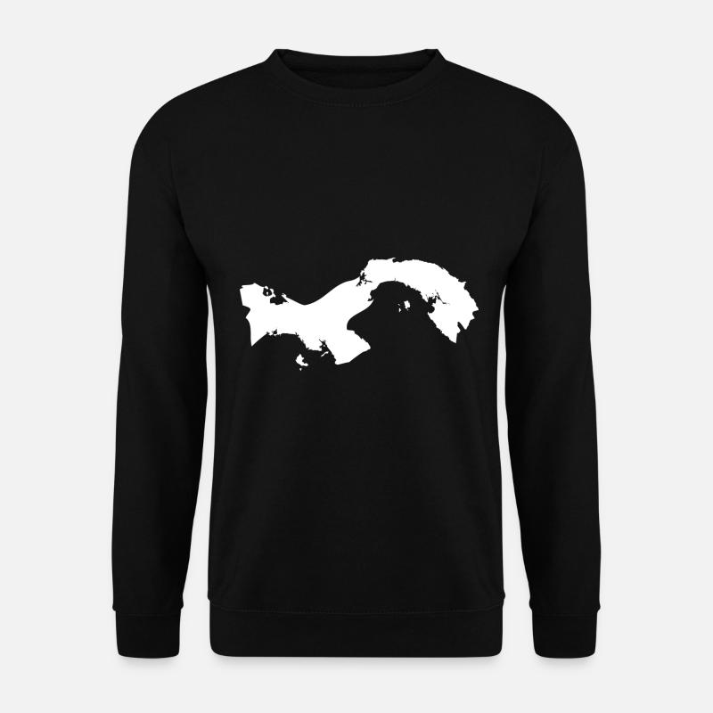 Panama map flag - Unisex Sweatshirt - black