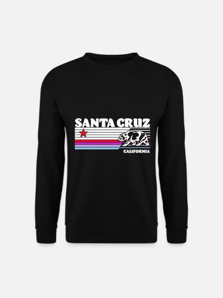 Santa Cruz Californie vintage rétro - Sweat-shirt Unisexe - noir