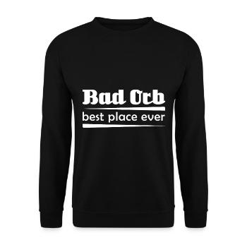 Bad Orb - Stadt best place ever - Unisex Pullover - Schwarz - Vorne - Alina (178cm) & Michal (187cm)