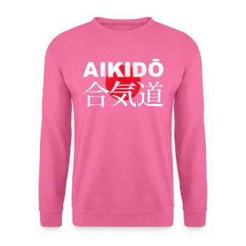 Aïkido Arts martiaux Japonais Kanji - Sweat-shirt Unisexe - rose - Devant