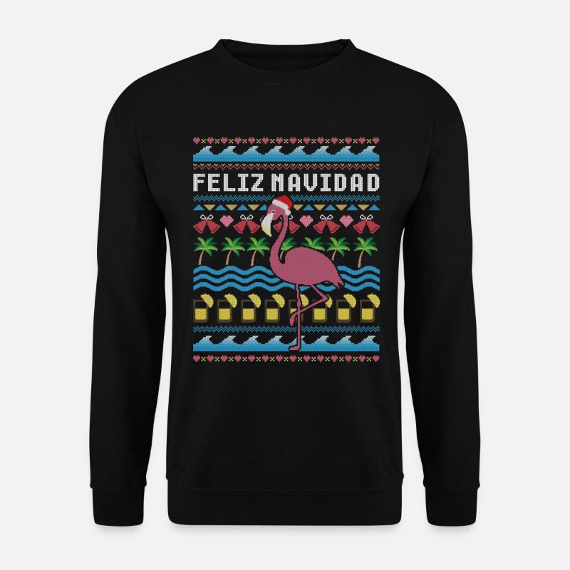 Feliz Navidad Hässliche Weihnachten - Unisex Pullover - Schwarz