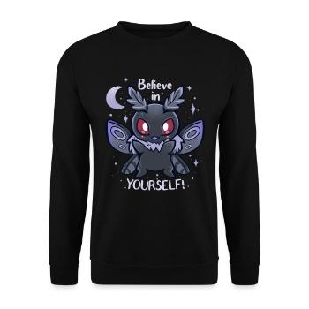Believe in Yourself - Unisex Sweatshirt - black - Front - Alina (178cm) & Michal (187cm)
