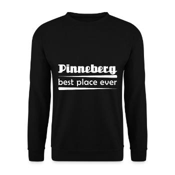 Pinneberg - Stadt best place ever - Unisex Pullover - Schwarz - Vorne - Alina (178cm) & Michal (187cm)