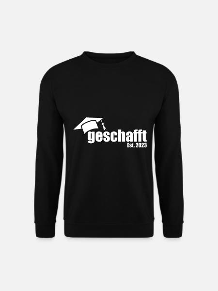 Abschluss geschafft est 2023 - Unisex Pullover - Schwarz