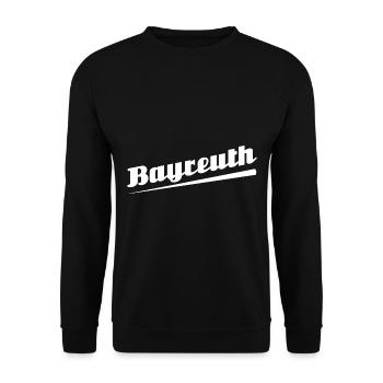 Bayreuth - Textdesign mit Stadtnamen - Unisex Pullover - Schwarz - Vorne - Alina (178cm) & Michal (187cm)