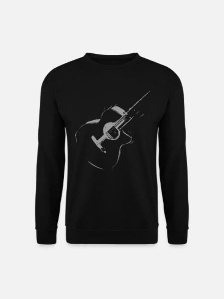 Gitarre - Unisex Pullover - Schwarz