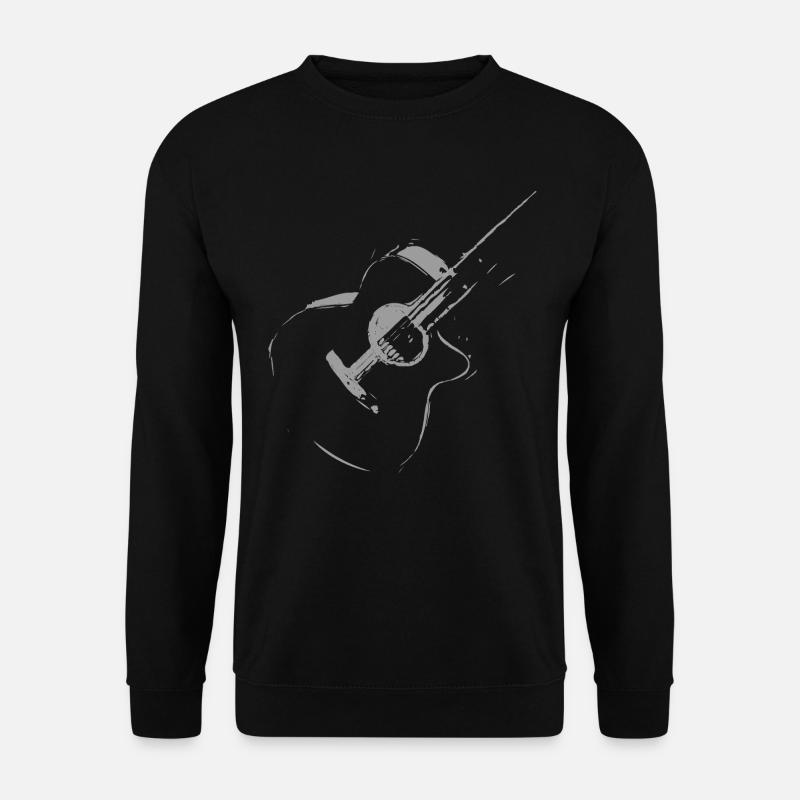 Gitarre - Unisex Pullover - Schwarz