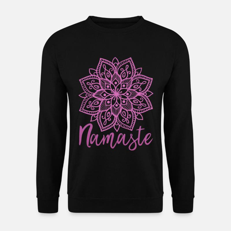 Namaste - Unisex Pullover - Schwarz