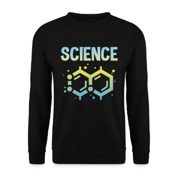 Science physics chemistry gift - Unisex Sweatshirt - black - Front - Alina (178cm) & Michal (187cm)