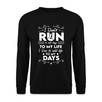 Cadeau de sport de jogging - Sweat-shirt Unisexe - noir - Devant - Alina (178cm) & Michal (187cm)