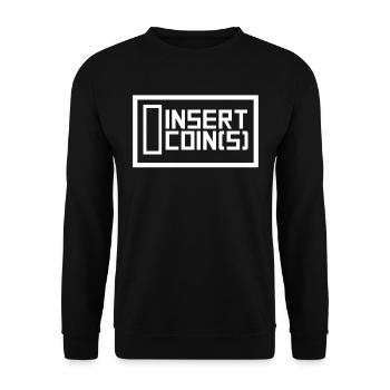 Gaming gaming console video games gift - Unisex Sweatshirt - black - Front - Alina (178cm) & Michal (187cm)
