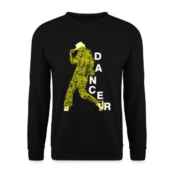 Tänzerin Tanzen Musik Spruch Tänzer Geschenk - Unisex Pullover - Schwarz - Vorne - Alina (178cm) & Michal (187cm)