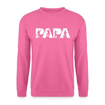 Peintre papa t-shirt, drôle peintre papa père gif - Sweat-shirt Unisexe - rose - Devant