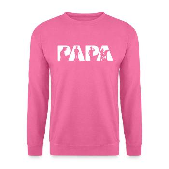 Polizei-Papa-T-Shirt, lustiges Polizei-Papa-Vater-Geschenk - Unisex Pullover - Pink - Vorne