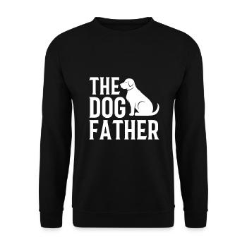Le Chien Père Chien Papa Père Canin - Sweat-shirt Unisexe - noir - Devant - Alina (178cm) & Michal (187cm)