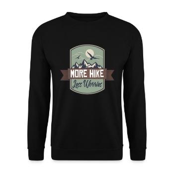Randonnées montagnes Nature alpinisme Alpinisme forêt - Sweat-shirt Unisexe - noir - Devant - Alina (178cm) & Michal (187cm)