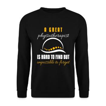 Physiothérapie Physio massage - Sweat-shirt Unisexe - noir - Devant - Alina (178cm) & Michal (187cm)