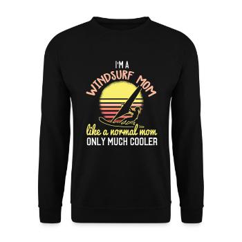 Planche à voile Windsurfer Surf surf sur surf - Sweat-shirt Unisexe - noir - Devant - Alina (178cm) & Michal (187cm)