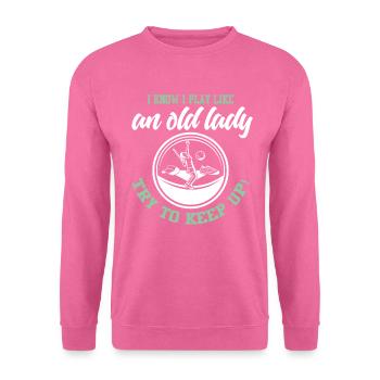 Tennis tennis tennis court de tennis - Sweat-shirt Unisexe - rose - Devant