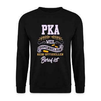 Apothekerin PKA Apotheke Medizin Beruf Medikament - Unisex Pullover - Schwarz - Vorne - Alina (178cm) & Michal (187cm)