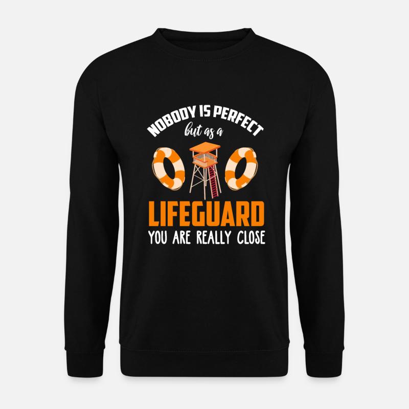 Rettungsschwimmer Bademeister Rettungsring - Unisex Pullover - Schwarz