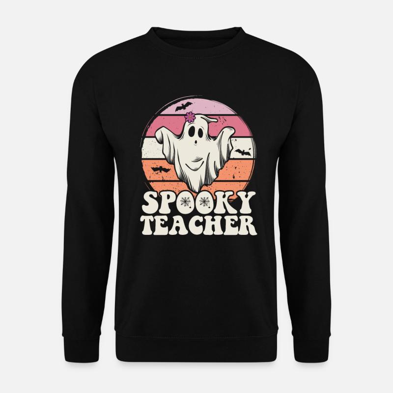 Teacher Halloween Ghost Spooky Teacher - Unisex Sweatshirt - black