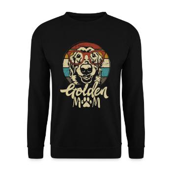 Golden Retriever Golden Mom Dogs Mama Mistress - Unisex Sweatshirt - black - Front - Alina (178cm) & Michal (187cm)