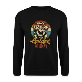 Golden Retriever Golden Mom Dogs Mama Mistress - Unisex Sweatshirt - black - Front - Alina (178cm) & Michal (187cm)