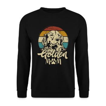 Golden Retriever Golden Mom Dogs Mama Mistress - Unisex Sweatshirt - black - Front - Alina (178cm) & Michal (187cm)