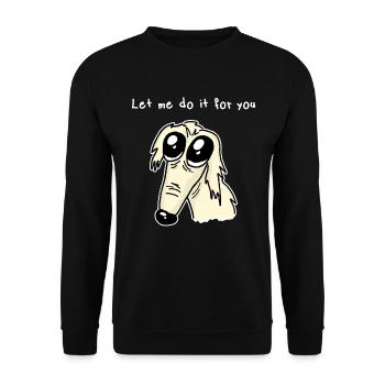 Borzoi Dog Borzoi Dog Let Me Do It For You - Unisex Sweatshirt - black - Front - Alina (178cm) & Michal (187cm)