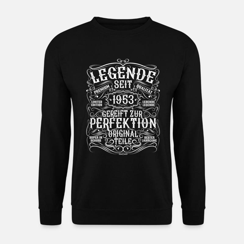 Legende 1953 Geburtstag geboren im Jahr 1953 - Unisex Pullover - Schwarz