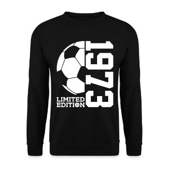 ÉDITION LIMITÉE FOOTBALL 1973 53E ANNIVERSAIRE - Sweat-shirt Unisexe - noir - Devant - Alina (178cm) & Michal (187cm)