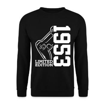 LIMITED EDITION 1953 GAMING 73. GEBURTSTAG - Unisex Pullover - Schwarz - Vorne - Alina (178cm) & Michal (187cm)