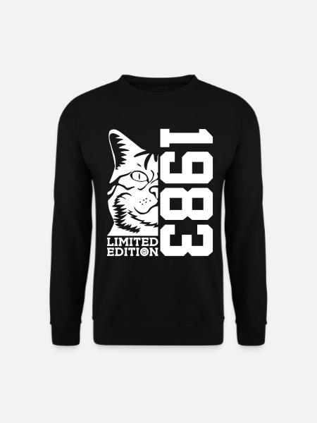 LIMITED EDITION 1983 KATZE 43. GEBURTSTAG - Unisex Pullover - Schwarz