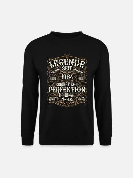 Legende 1964 Geburtstag legendär seit 1964 - Unisex Pullover - Schwarz