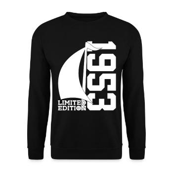 VOILIER 1953 VOILIER 73E ANNIVERSAIRE MARIN - Sweat-shirt Unisexe - noir - Devant - Alina (178cm) & Michal (187cm)