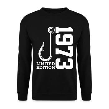 ÉDITION LIMITÉE POUR LA PÊCHE AU 53E ANNIVERSAIRE DU PÊCHEUR EN 1973 - Sweat-shirt Unisexe - noir - Devant - Alina (178cm) & Michal (187cm)