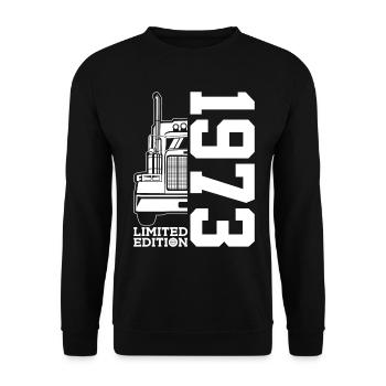 CAMIONNEUR 53E ANNIVERSAIRE EN ÉDITION LIMITÉE DE 1973 - Sweat-shirt Unisexe - noir - Devant - Alina (178cm) & Michal (187cm)