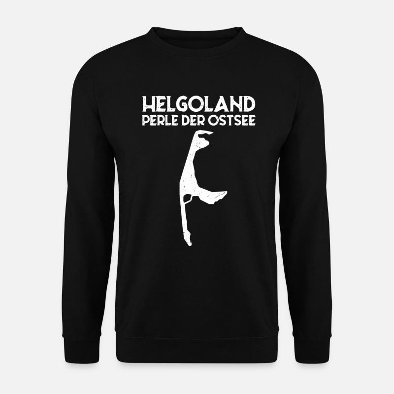 Helgoland Perle der Ostsee lustig Sylt - Unisex Pullover - Schwarz