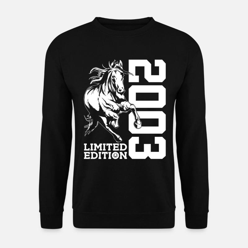 23. GEBURTSTAG PFERD LIMITED EDITION 2003 REITEN - Unisex Pullover - Schwarz