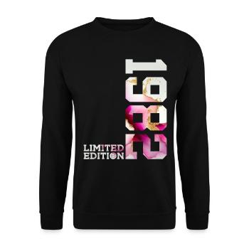 44TH BIRTHDAY 44 YEARS LIMITED EDITION 1982 - Unisex Sweatshirt - black - Front - Alina (178cm) & Michal (187cm)