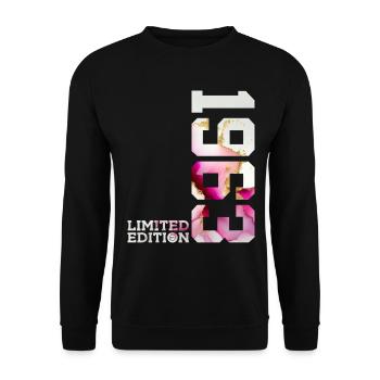 63RD BIRTHDAY 63 YEARS LIMITED EDITION 1963 - Unisex Sweatshirt - black - Front - Alina (178cm) & Michal (187cm)