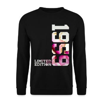 67. GEBURTSTAG 67 JAHRE LIMITED EDITION 1959 - Unisex Pullover - Schwarz - Vorne - Alina (178cm) & Michal (187cm)